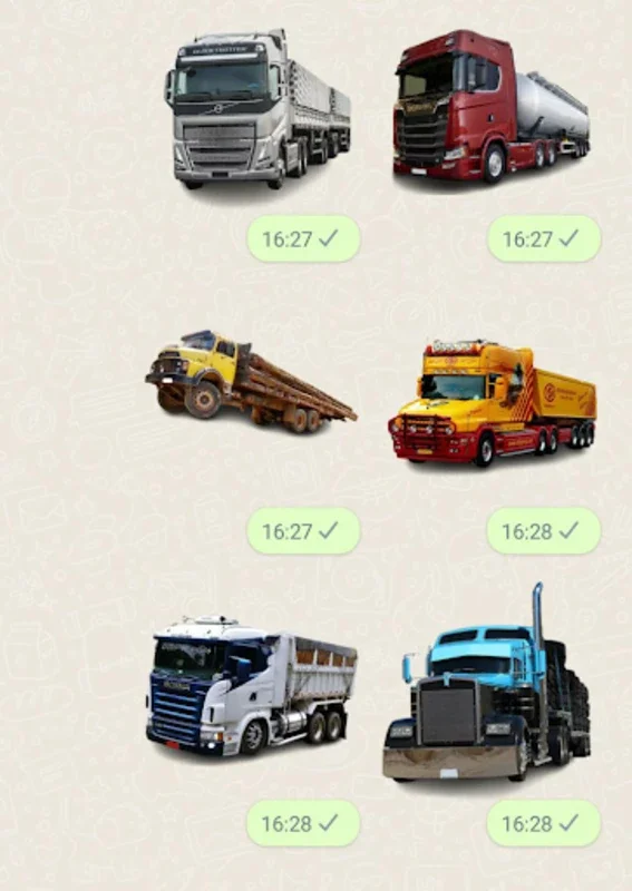 Truck Stickers for Android - Enhance Messages with Truck Designs