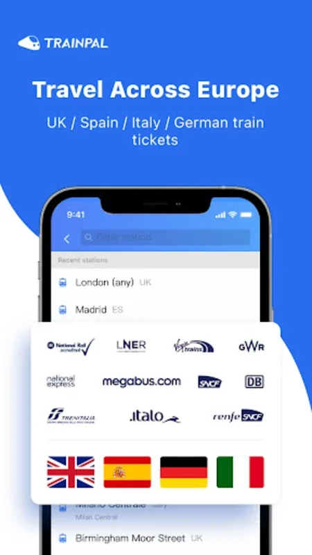 TrainPal - Cheap Train Tickets for Android - Book Tickets Easily