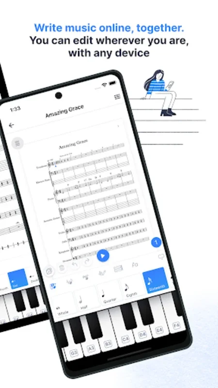 Flat: Music Score & Tab Editor for Android - Ideal for Music Creation