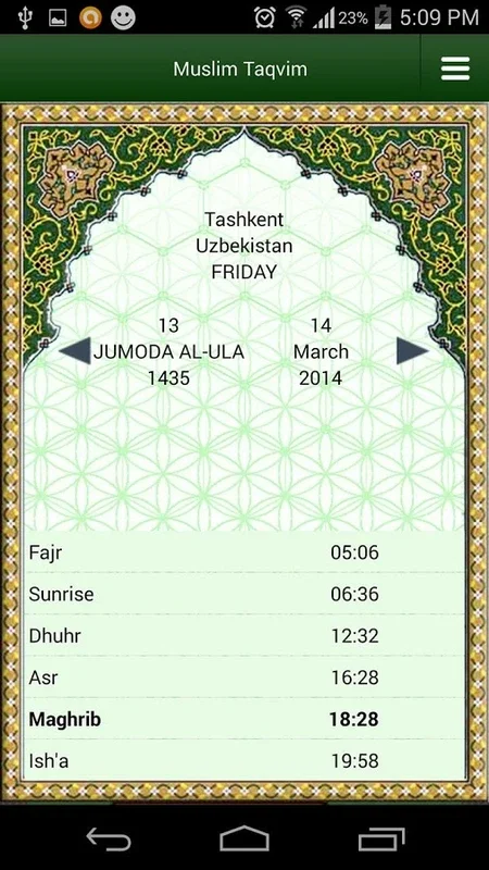 Muslim Taqvim for Android - Enhance Your Religious Practices