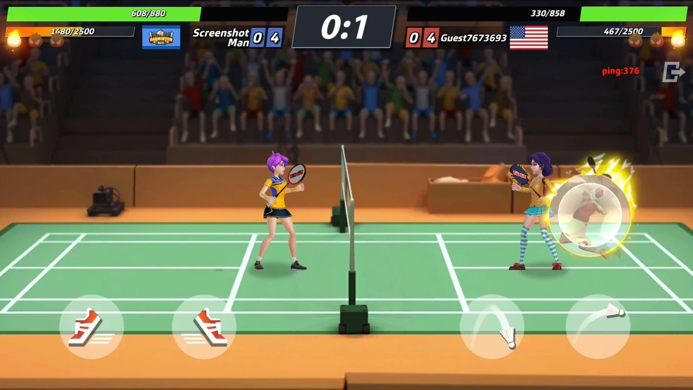 Badminton Blitz for Android: Thrilling One - on - One Badminton Duels