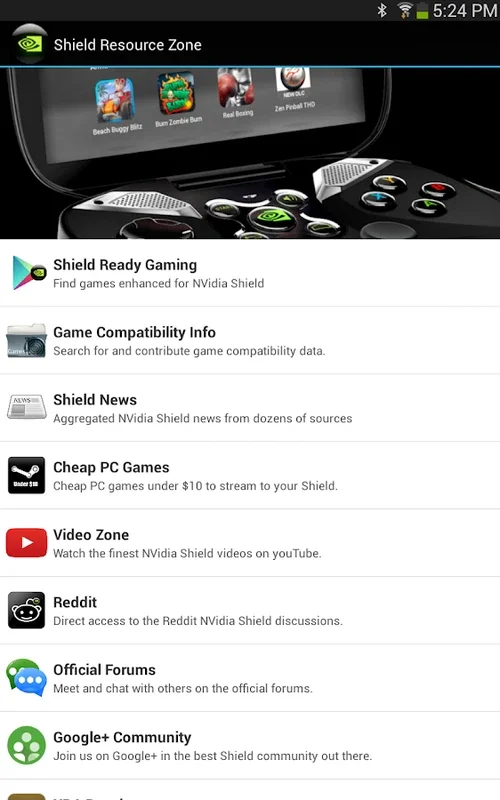 NVidia Shield Companion for Android - Enhanced Gaming Hub