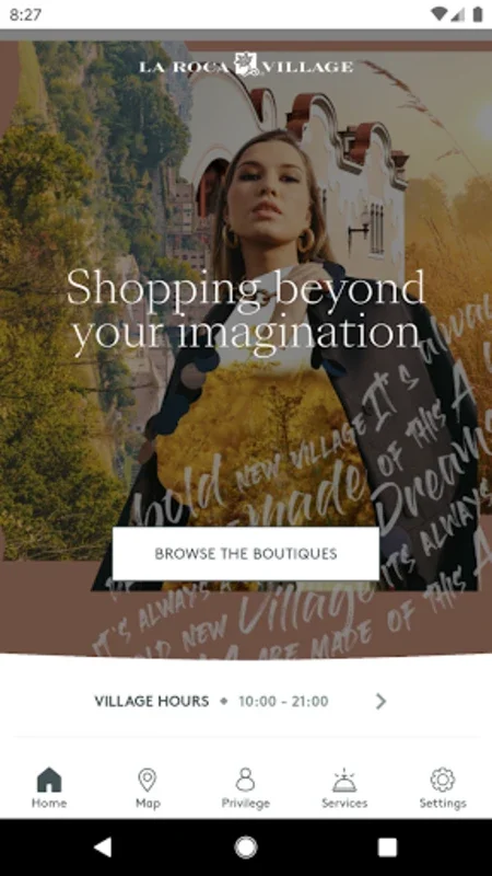 La Roca Village for Android - Elevated Luxury Shopping