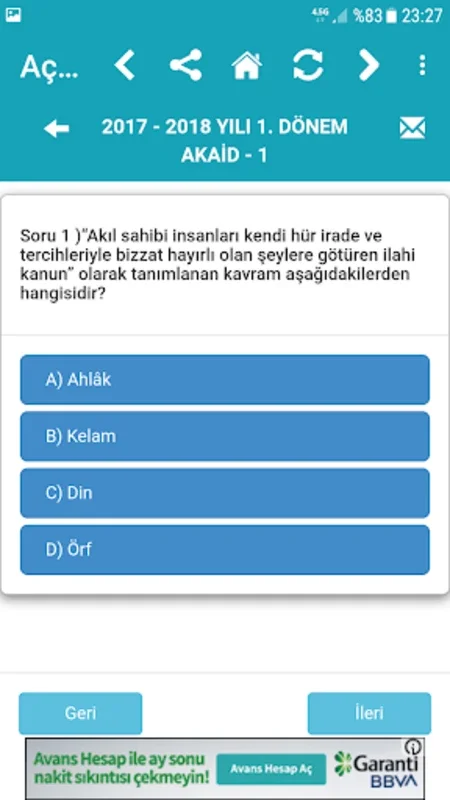 Açık Lise Test Çöz for Android - Download the APK from AppHuts