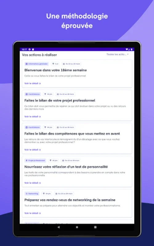 Mon coach Mobilité for Android: Personalized Job Search