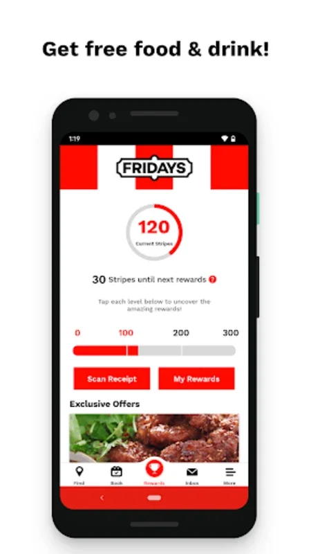 TGI Fridays UK App for Android - Dine and Earn Rewards