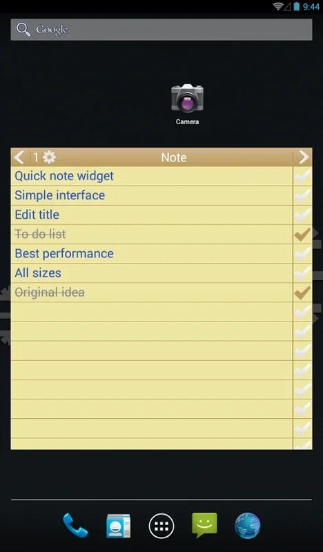 Note To Do. Widget for Android - Boost Your Productivity