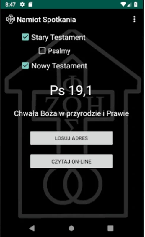 Namiot Spotkania for Android - Explore Scripture Randomly