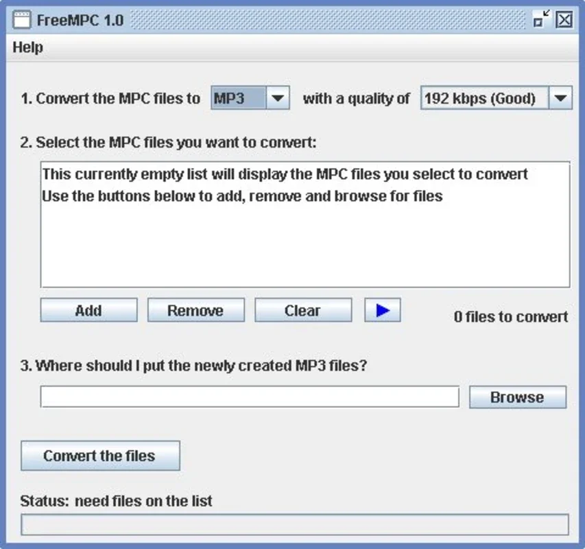 FreeMPC for Windows - Play and Convert MPC Files