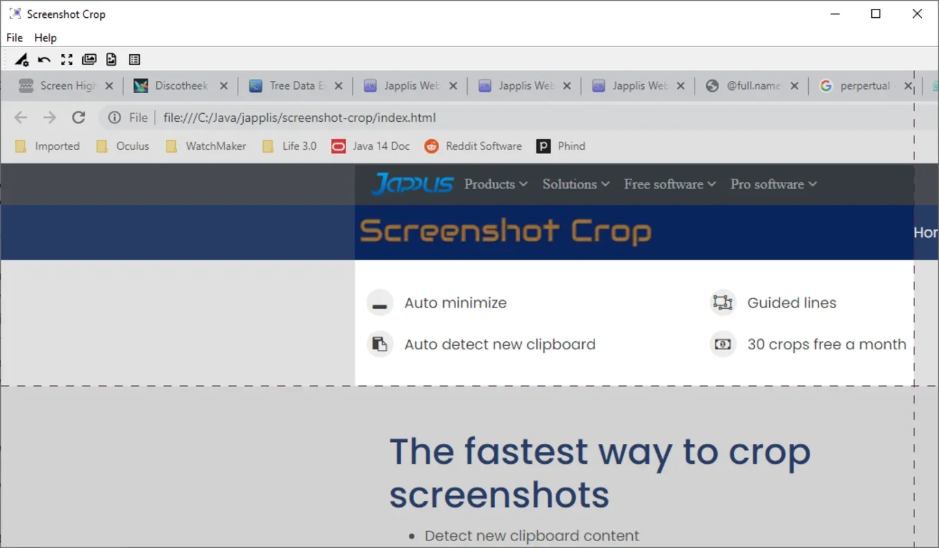 Screenshot Crop: Efficient Screenshot Cropping for Windows