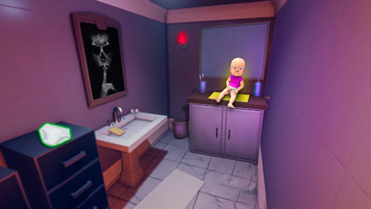 Baby in Pink Horror Games 3D for Android - Terrifying Survival