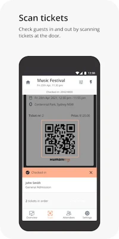 Humanitix for Android - Streamline Event Check-Ins
