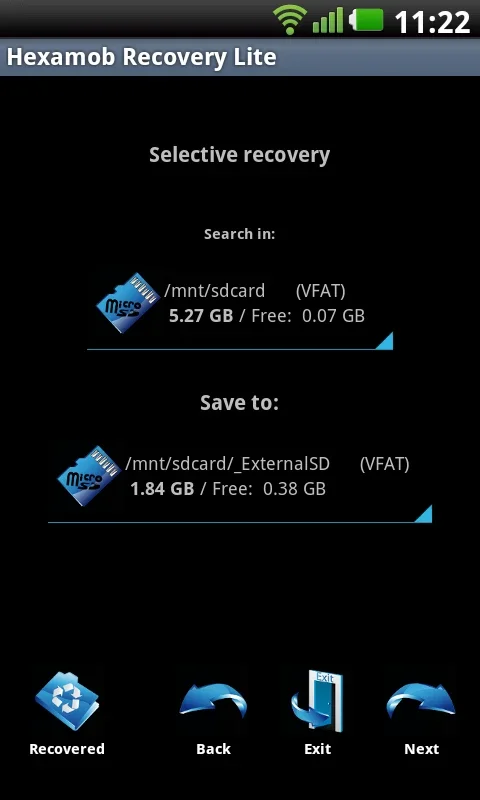 Hexamob Recovery Lite for Android: Recover Deleted Files