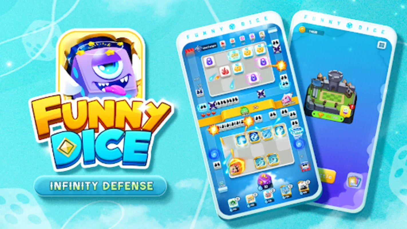 Funny Dice - Infinity Defense for Android: Endless Defense Fun