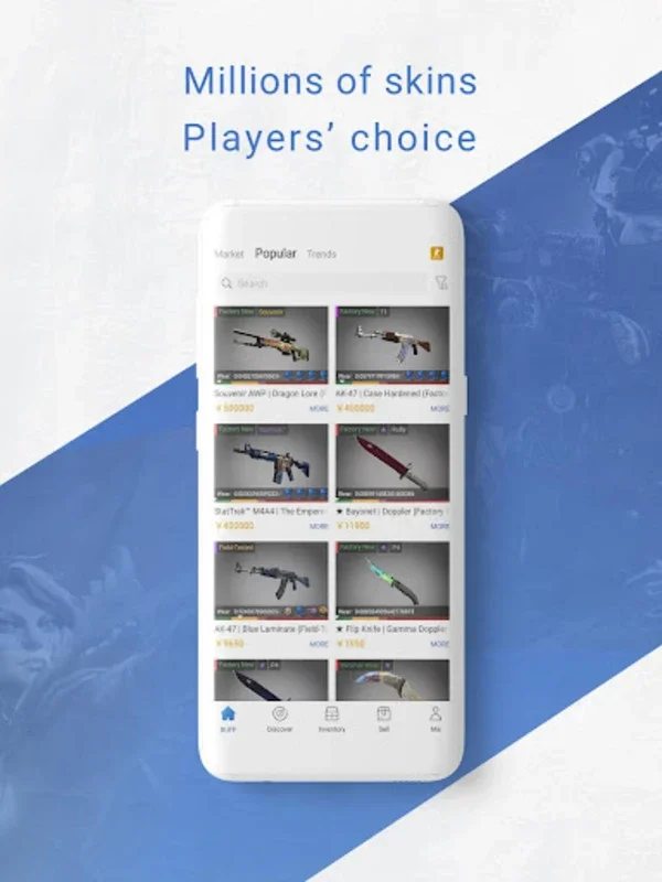 BUFF163 Skins marketplace for Android - Download the APK from AppHuts