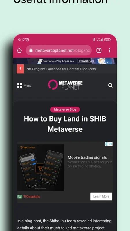 Metaverse Planet News for Android: Stay Updated