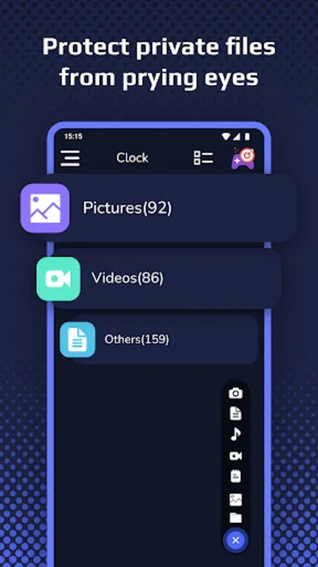 Clock for Android - Securely Hide Data with Bank-Grade Encryption