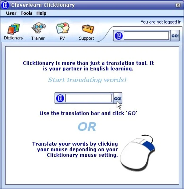 Clicktionary for Windows - Enhance Your Language Skills