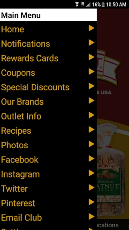 Oroweat Bakery Outlet for Android - Bakery Savings and Rewards