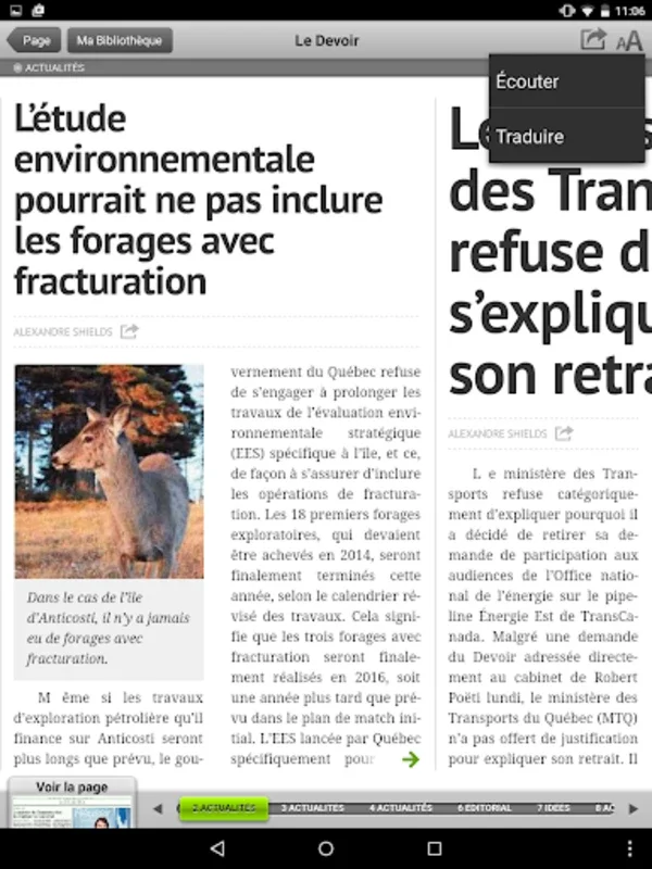 Le Devoir virtuel for Android: Seamless Digital Reading