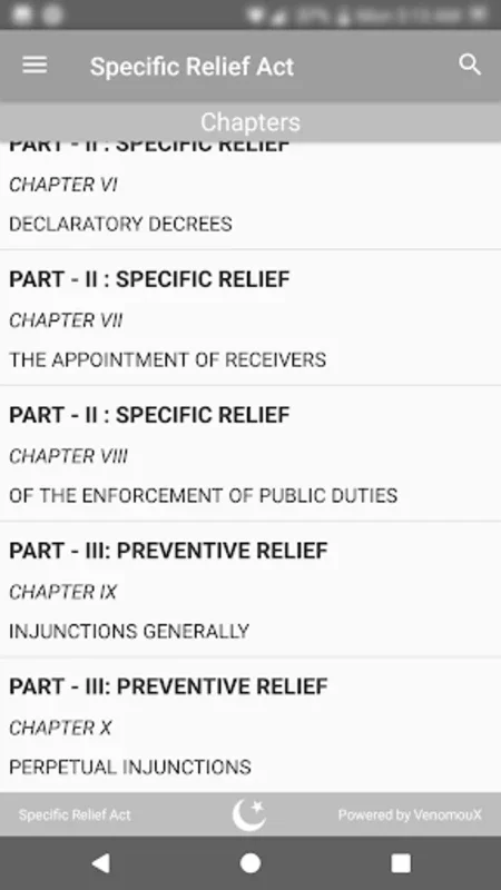 Specific Relief Act 1877 for Android - Comprehensive Legal Aid