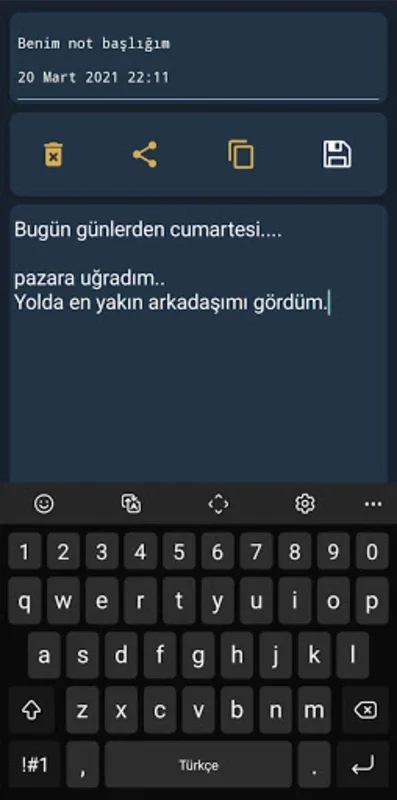 Not Defteri Türkçe for Android: Secure Note-Taking App