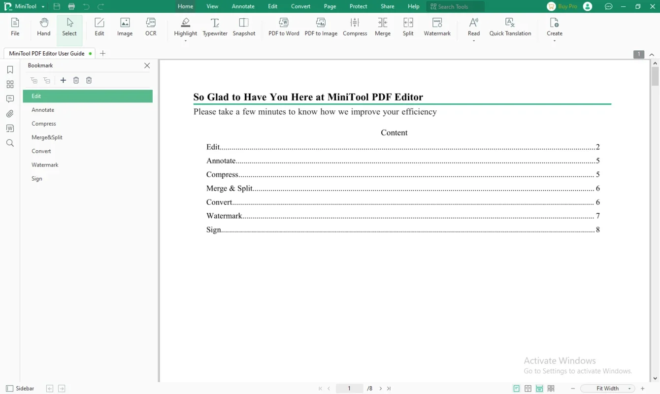 MiniTool PDF Editor for Windows - Edit PDF Documents with Ease