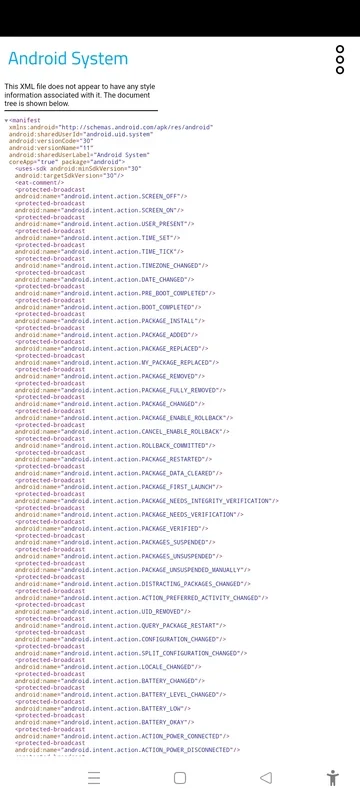 Manifest Viewer for Android - View Manifest Content