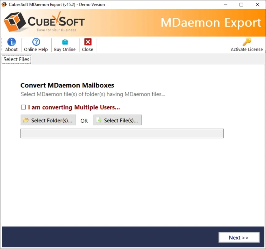 CubexSoft MDaemon Converter for Windows - Efficient Data Conversion