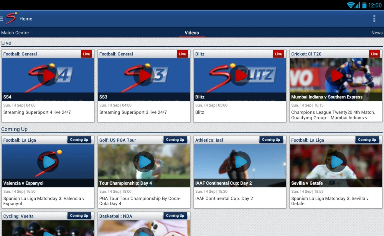 SuperSport for Android - Get Live Sports on Your Device