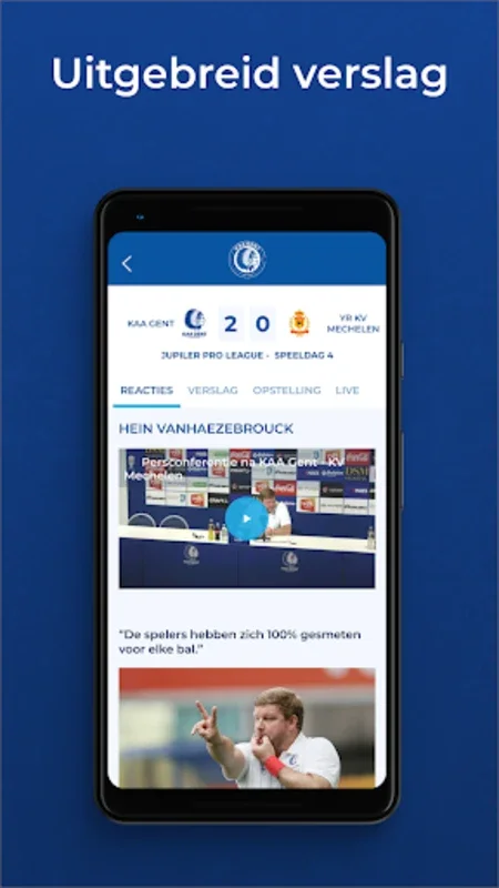 KAA Gent for Android - Ultimate Football App