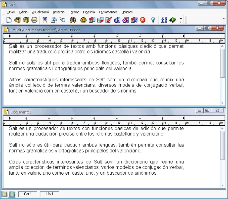 Salt: Your Comprehensive Spanish-Valencian Language Tool for Windows