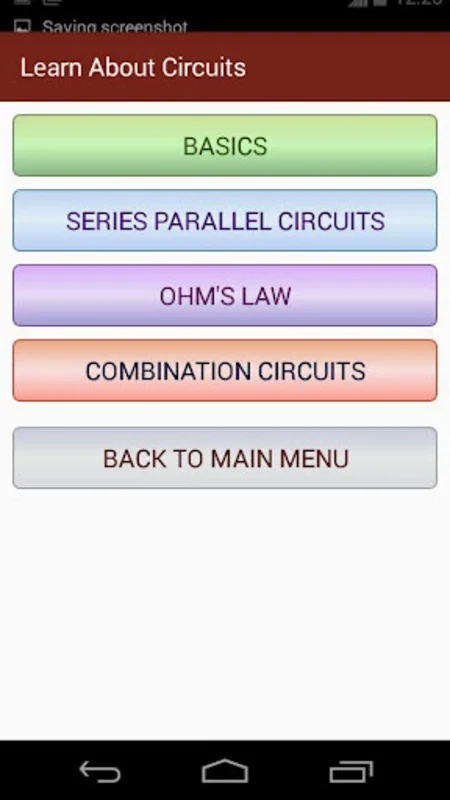 MGames: Electric Circuits for Android - Engaging Circuit Learning