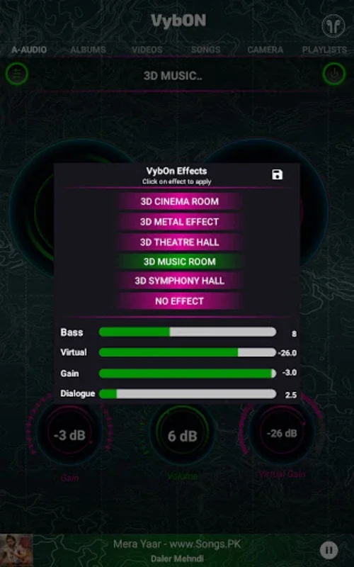 VybOn: 3D Audio Bass Dialog EQ for Android - Immersive 3D Audio