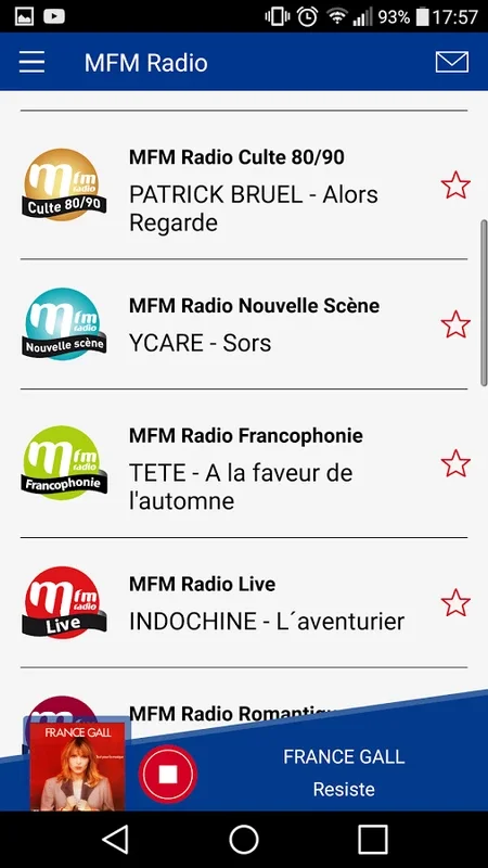 MFM Radio for Android - Enjoy French Music