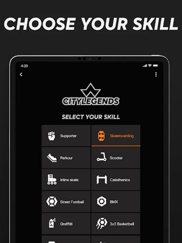 CityLegends for Android - Connect with Street Sports & Culture