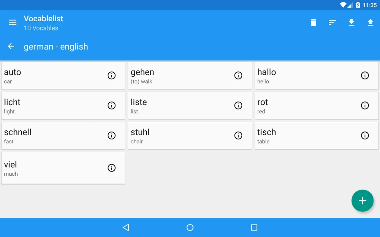 Vocabletrainer for Android: Enhance Your Vocabulary