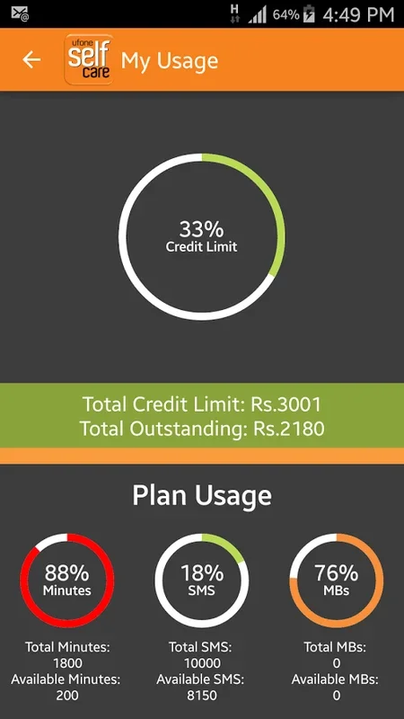 Ufone Care for Android - Manage Your Ufone 4G Account