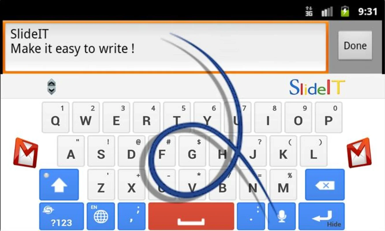 SlideIT Google Skin for Android - Stylish Typing Enhancement