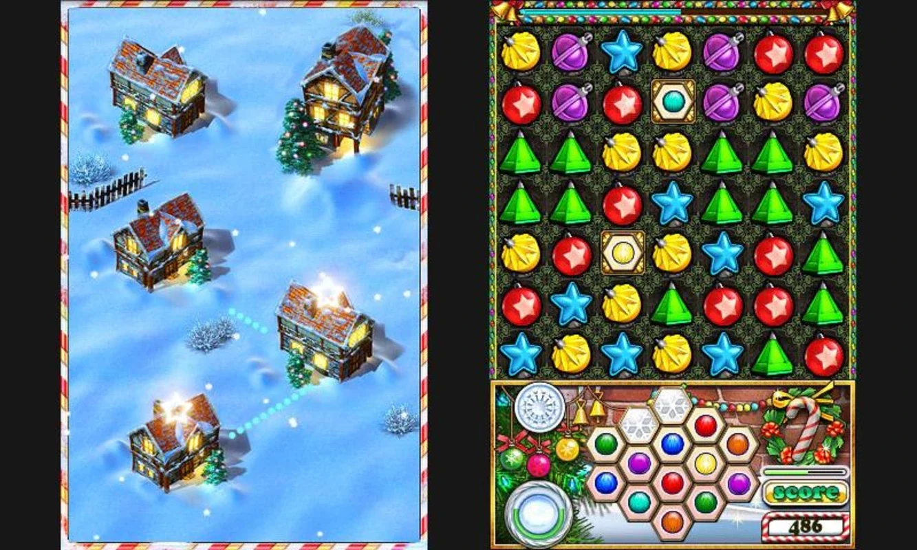 Jewellust Xmas Lite for Android - Festive Puzzle Fun