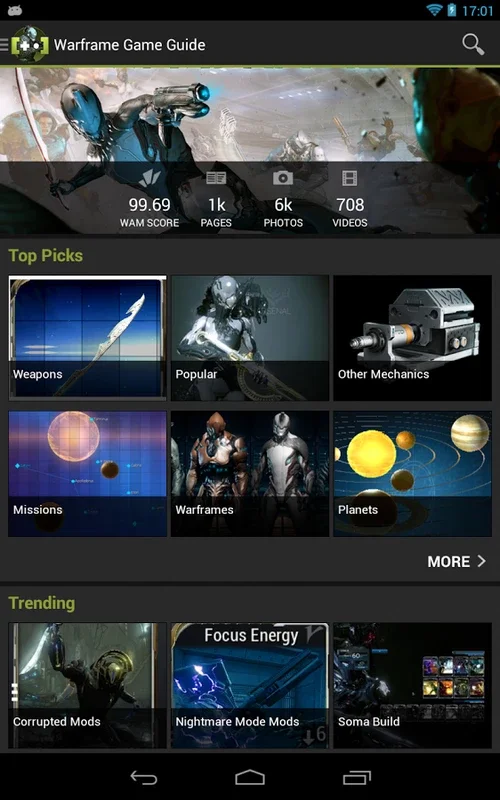 FANDOM for: Warframe - Android App for Warframe Fans