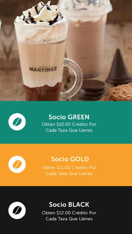 Café Martínez for Android - Enhanced Loyalty Rewards