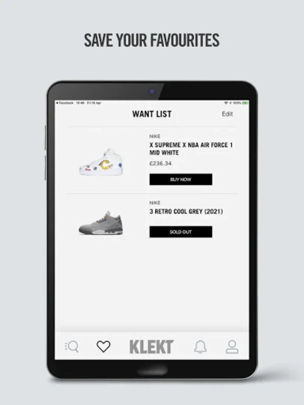 KLEKT – Authentic Sneakers for Android: Your Gateway to Genuine Sneakers and Streetwear