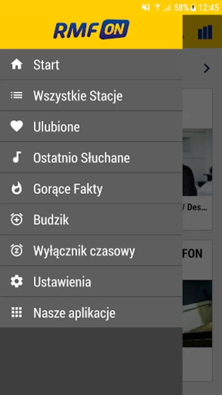 RMFon.pl for Android - Stream 80+ Radio Genres