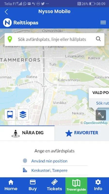 Nysse Mobiili for Android: Simplifying Tampere Transport