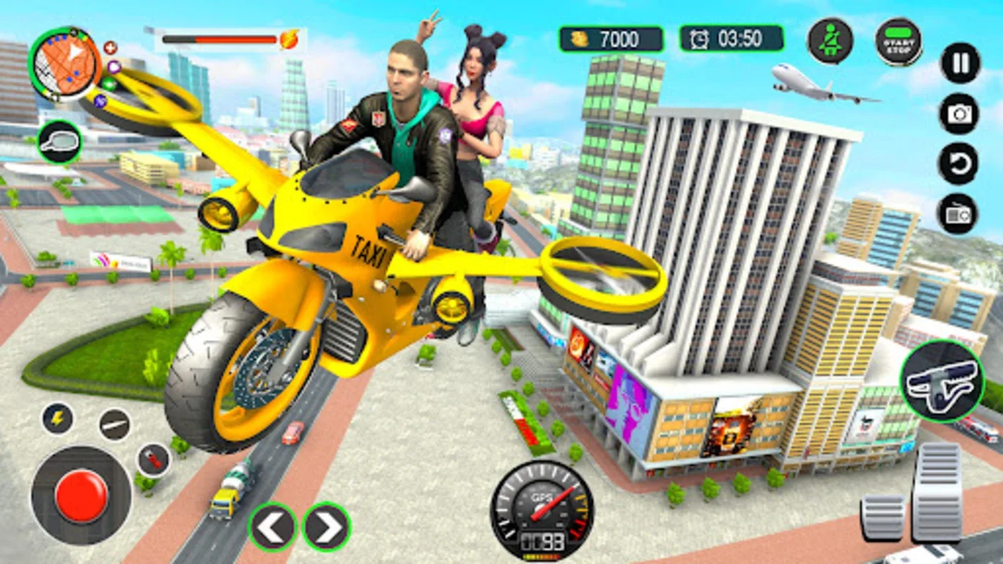 Flying Bike Taxi Rider for Android - Thrilling Taxi Flight