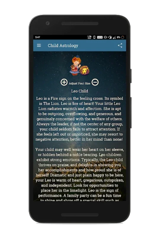 Leo Horoscope for Android - Comprehensive Astrology Insights