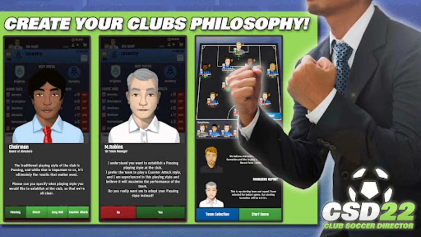 Club Soccer Director 2022 for Android: Immersive Soccer Management