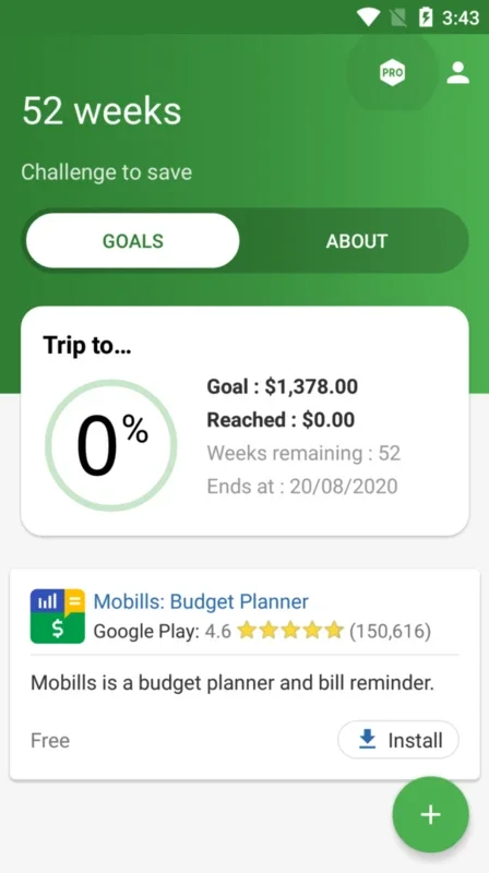 52 Weeks for Android - Empowering Your Goals