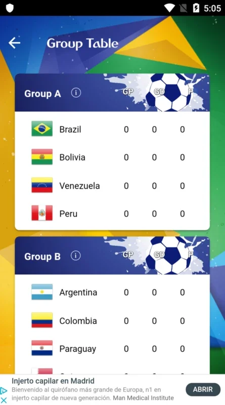 Fixture Brazil 2019 for Android - Copa América Info Hub